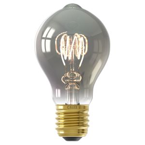 Calex bombilla LED filamento E27 regulable gris, 4W, 1800K