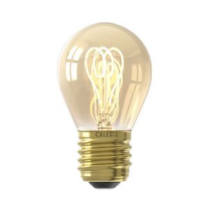 Calex bombilla LED filamento E27 regulable ámbar, 2,5W, 2100K