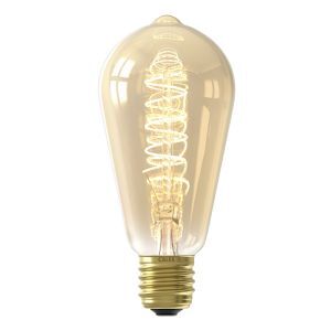 Calex bombilla LED Edison E27 regulable ámbar, 5,5W, 2100K