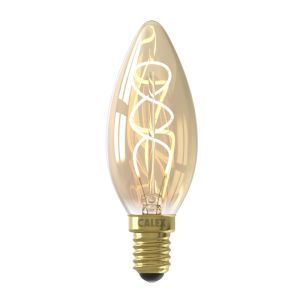 Calex bombilla vela LED E14 regulable ámbar, 2,5W, 2100K