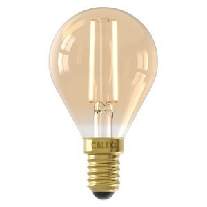 Calex bombilla LED filamento E14 regulable ámbar, 3,5W, 2100K