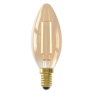 Calex bombilla vela LED E14 regulable ámbar, 3,5W, 2100K