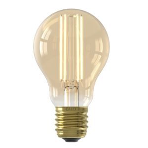 Calex bombilla LED filamento E27 regulable ámbar, 4,5W, 2100K