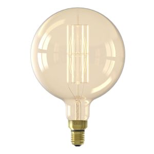 Calex bombilla LED filamento E27 regulable ámbar, 10,5W, 2100K
