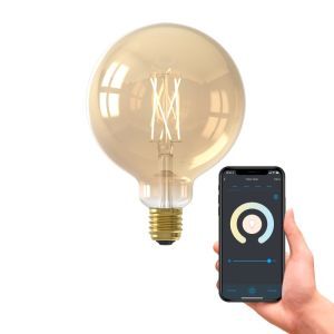 Calex bombilla inteligente LED E27 ámbar, 7W, 1800-3000K