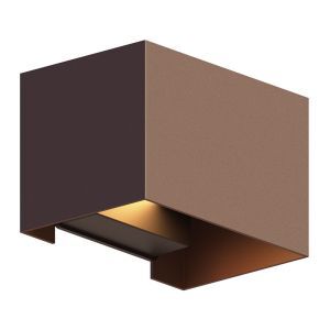 Aplique up down de aluminio color óxido, Dion, 7W, 3000K LED, IP54