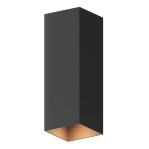 Aplique up down de aluminio negro, Dion, 8W, 3000K LED, IP54