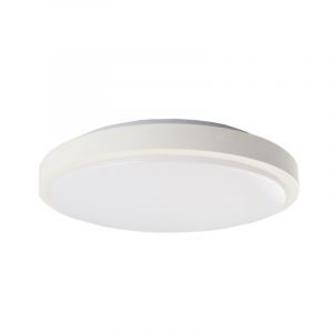 Plafón de techo blanco de plástico, Kos, 22W, 3000K LED