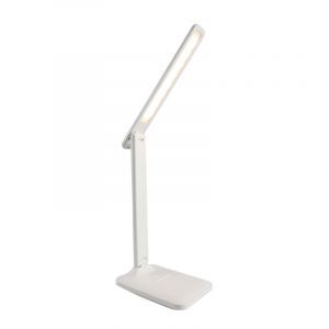 Flexo blanco de plástico, Danila, 5W, color de luz ajustable LED, con regulador táctil