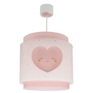 Lámpara colgante infantil de plástico rosa, Dreams