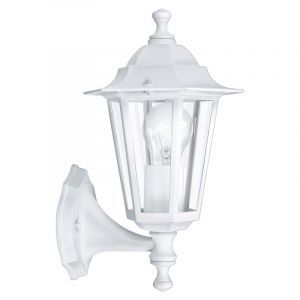Lámpara exterior blanca de aluminio, Alieke, IP44