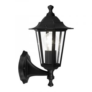 Lámpara exterior negra de aluminio, Alieke, IP44