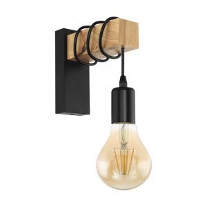Aplique de madera marrón, Anton