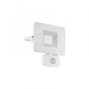 Aplique exterior con sensor de movimiento blanco de aluminio, Joey, IP44