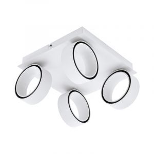 Foco de techo cromo Gabi, aluminio, moderno, 5W 3000K (blanco cálido) LED integrado