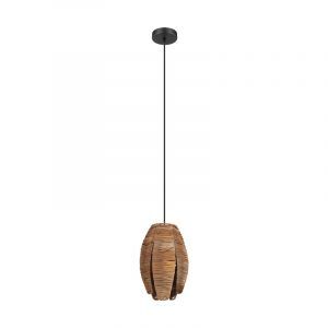 Lámpara colgante de madera marrón, Joyca