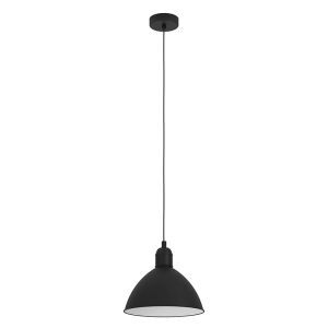Lámpara colgante negra de aluminio, Nuno