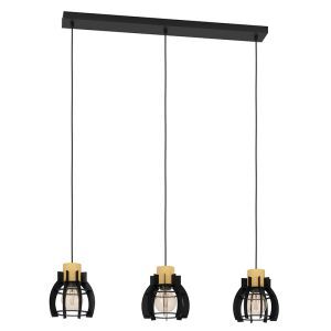 Lámpara colgante negra de aluminio, Redouan