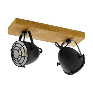 Foco de techo de madera marrón, Pasquale