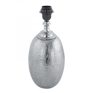 Lámpara de mesa sin pantalla níquel de aluminio, Abdel, con interruptor
