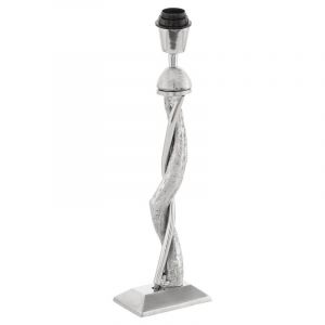 Lámpara de mesa sin pantalla níquel de aluminio, Mason, con interruptor