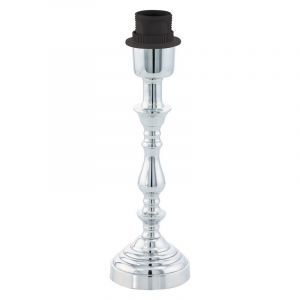 Lámpara de mesa sin pantalla cromada de metal, Mason, con interruptor