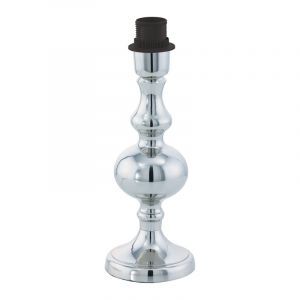 Lámpara de mesa sin pantalla cromada de acero, Mason, con interruptor