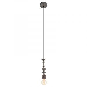 Lámpara colgante de madera negra, Abel