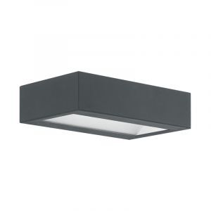 Lámpara exterior antracita de acero, Simen, 4W, 3000K LED, IP44