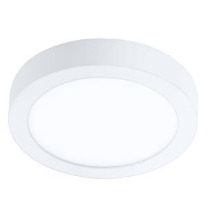 Lámpara de techo inteligente blanca de plástico, Geraldo, 16,5W, ajustable entre luz blanco cálido y frío LED, IP44