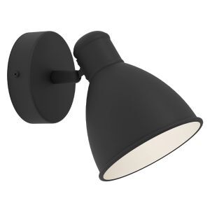 Aplique baño negro de acero, Priscilla, IP44