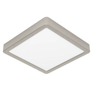 Plafón de techo níquel de plástico, Geraldo, 17W, 3000K LED