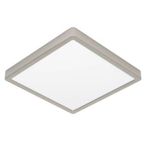 Plafón de techo níquel de plástico, Geraldo, 20,5W, 3000K LED