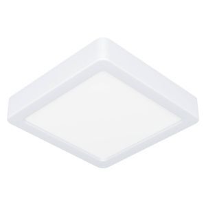 Lámpara de techo baño blanca de plástico, Geraldo, 11W, 3000K LED, IP44