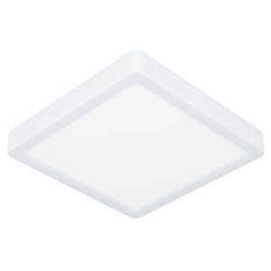 Lámpara de techo baño blanca de plástico, Geraldo, 17W, 3000K LED, IP44