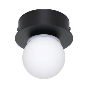 Lámpara de techo negra de acero, Escha, 3,3W, 3000K LED