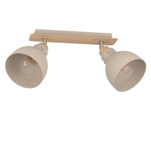 Foco de techo beige de aluminio, Andy
