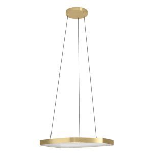 Lámpara colgante dorada de aluminio, Samson, 25,2W, 3000K LED
