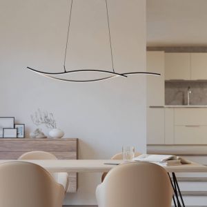 Lámpara colgante negra de acero, Tevin, 20W, 4000K LED