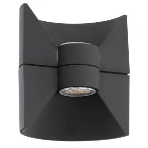 Lámpara exterior antracita de aluminio, Josefina, 3W, 3000K LED, IP44