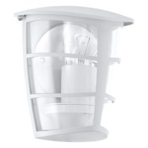 Lámpara exterior blanca de plástico, Inas, IP44