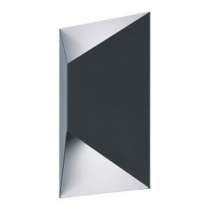 Lámpara exterior antracita de metal, Lyndi, 3W, 3000K LED, IP44