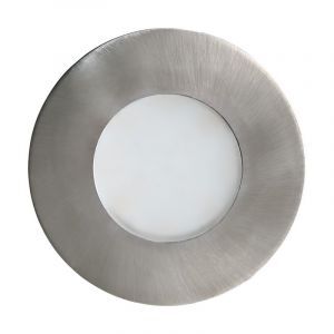 Foco empotrable plateado de vidrio, Margarita, IP65