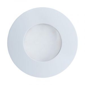 Foco empotrable blanco de vidrio, Margarita, IP65