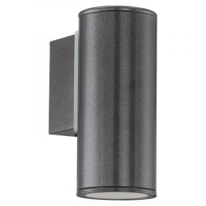 Lámpara exterior antracita de metal, Marlies, IP44