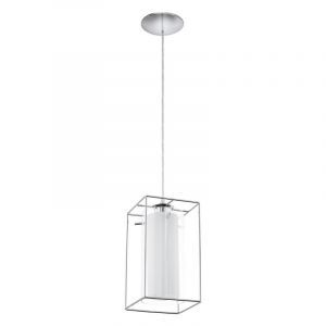 Lámpara colgante cromada de vidrio, Aprica