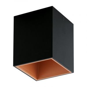 Plafón de techo cobre de aluminio, Dahne, 3W, 3000K LED