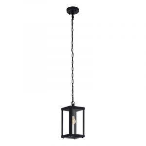 Lámpara exterior negra de acero, Alihan, IP44