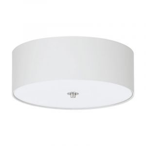 Lámpara de techo blanca de tela, Abano