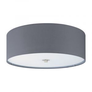 Lámpara de techo gris de tela, Abano